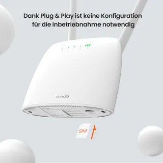 TENDA 4G LTE Router SIM CAT4 AC1200 Dualband 300-867 Mbit/s Wit — miniatuur 5