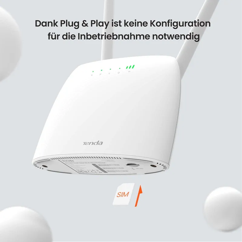 TENDA 4G LTE Router SIM CAT4 AC1200 Dualband 300-867 Mbit/s Wit — foto 5