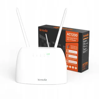 TENDA 4G LTE Router SIM CAT4 AC1200 Dualband 300-867 Mbit/s Wit — miniatuur 1