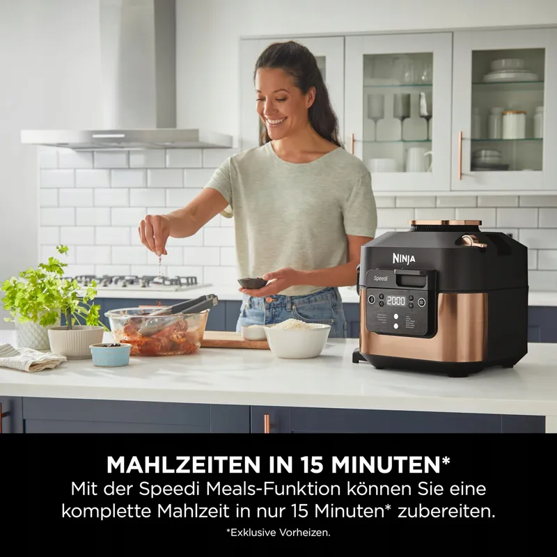 NINJA Speedi Multicooker 5,7L 10-in-1 Airfryer Zwart Koper — foto 3