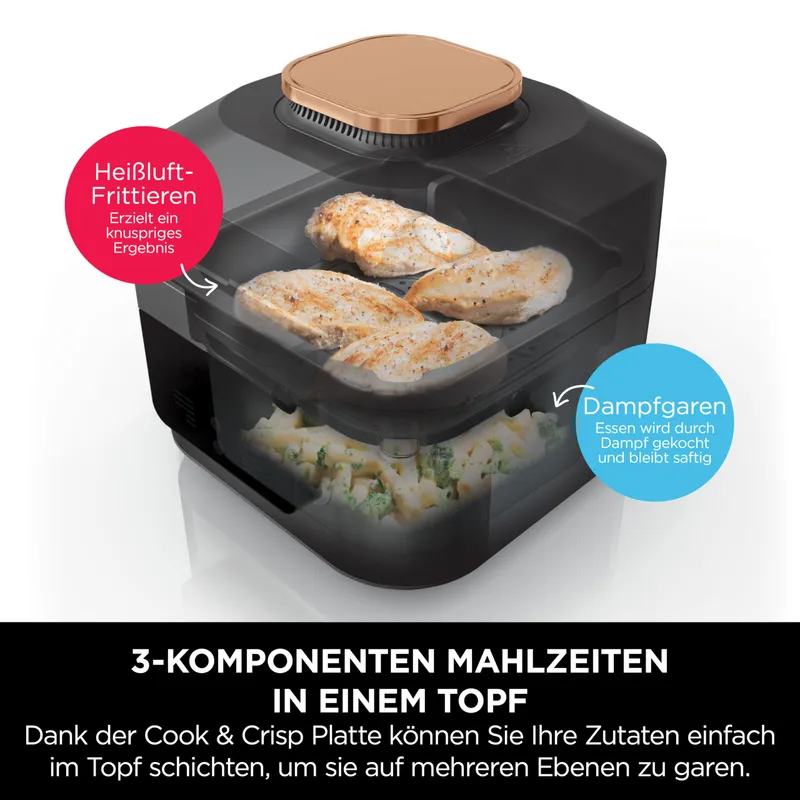 NINJA Speedi Multicooker 5,7L 10-in-1 Airfryer Zwart Koper — foto 6