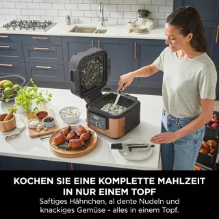 NINJA Speedi Multicooker 5,7L 10-in-1 Airfryer Zwart Koper — miniatuur 4