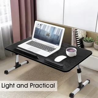AIROPEN Laptoptafel Bed Verstelbaar met Lade Zwart 60x34cm — miniatuur 7