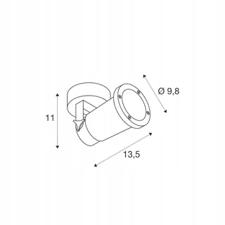 SLV Nautilus Buitenlamp Wandarmatuur GU10 IP54 11W Zwart — miniatuur 14