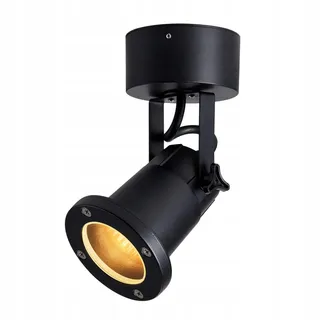 SLV Nautilus Buitenlamp Wandarmatuur GU10 IP54 11W Zwart — miniatuur 2
