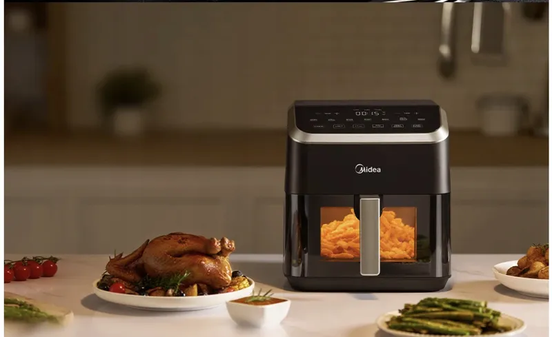 MIDEA Airfryer 5L HeatXpress 90% Minder Olie — foto 4