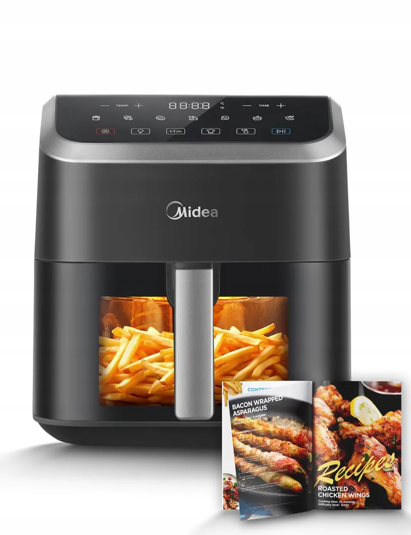 MIDEA Airfryer 5L HeatXpress 90% Minder Olie — foto 1