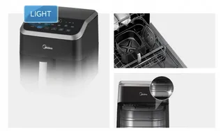 MIDEA Airfryer 5L HeatXpress 90% Minder Olie — miniatuur 6