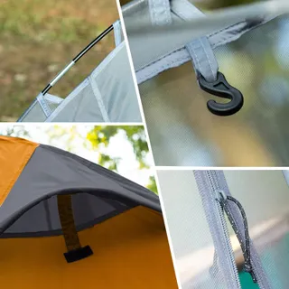 FORCEATT Tent 1/2 Personen Licht Waterdicht Snelle Montage Camping — miniatuur 4