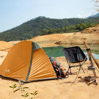 FORCEATT Tent 1/2 Personen Licht Waterdicht Snelle Montage Camping — miniatuur 6