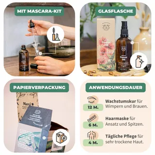 BIONOBLE Ricinusolie Bio 100ml Natuurlijk Haar Wimpers Wenkbrauwen Nagels — miniatuur 4