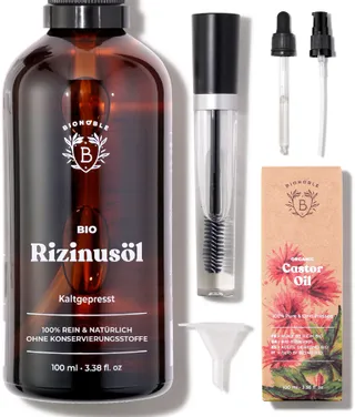 BIONOBLE Ricinusolie Bio 100ml Natuurlijk Haar Wimpers Wenkbrauwen Nagels — miniatuur 1