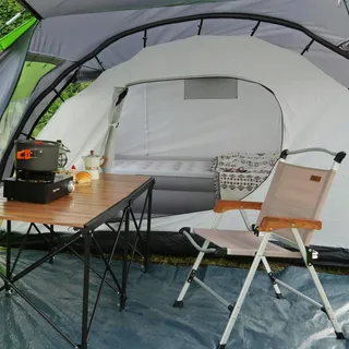 PEIRHW Tipi Tent 4 Personen Groot Waterdicht 3000mm Afneembare Bodem — miniatuur 7