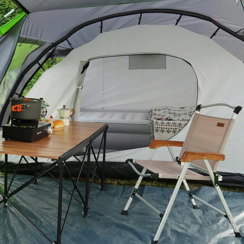 PEIRHW Tipi Tent 4 Personen Groot Waterdicht 3000mm Afneembare Bodem — foto 7