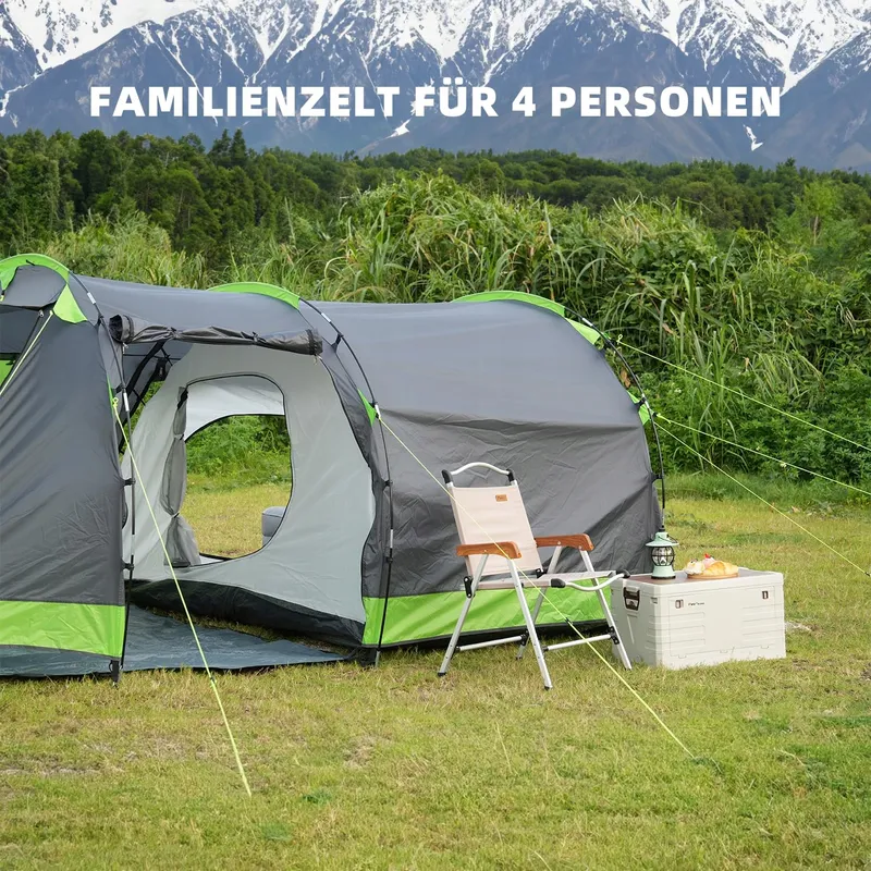 PEIRHW Tipi Tent 4 Personen Groot Waterdicht 3000mm Afneembare Bodem — foto 9