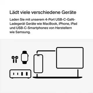 BELKIN Oplaadstation 108W USB GaN Snellader 2x USB-C 2x USB-A — miniatuur 7