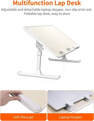 SAIJI Laptoptafel Standaard Verstelbaar Bed Bank Bureau — miniatuur 4
