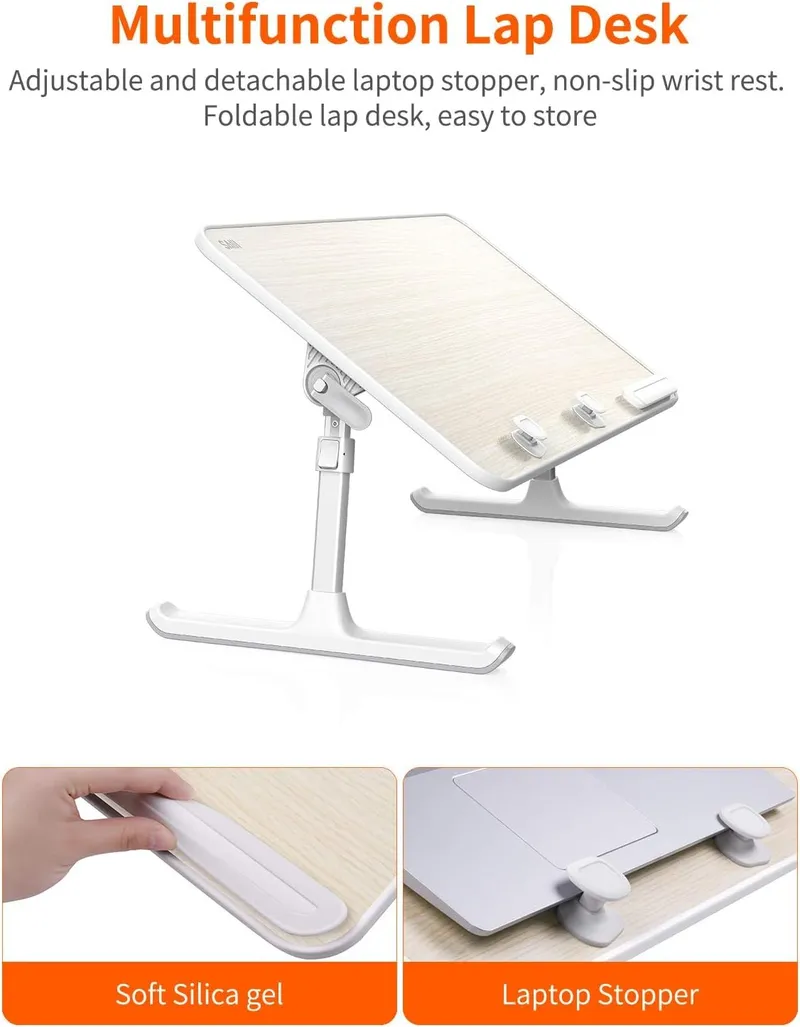 SAIJI Laptoptafel Standaard Verstelbaar Bed Bank Bureau — foto 4