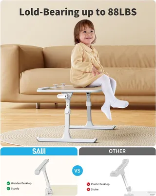 SAIJI Laptoptafel Standaard Verstelbaar Bed Bank Bureau — miniatuur 2
