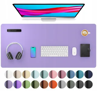 AOTHIA Bureau-onderlegger Leer Antislip 91x43cm Lavendel — miniatuur 1