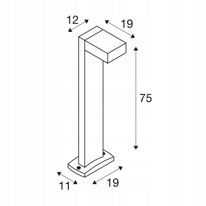 SLV Quadrasyl LED Buitenlamp Tuinpaal 11W — foto 13