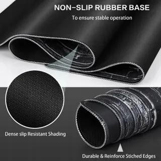 ABETCABE XXL Zwarte Gaming Muismat Antislip 900x400mm — miniatuur 3