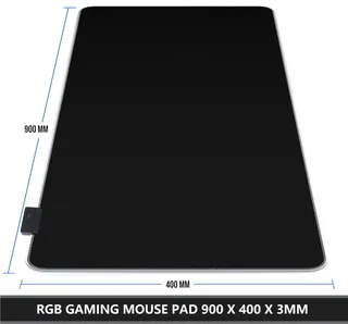 RGB Gaming Muismat 900x400mm XXL 14 Modi Waterdicht — miniatuur 1