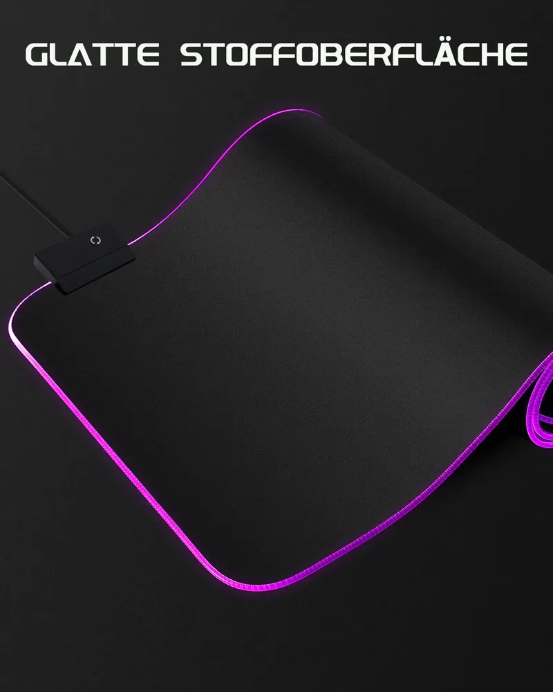 EASEMO Gaming Muismat XXL RGB 7 Kleuren Waterdicht Antislip — foto 3