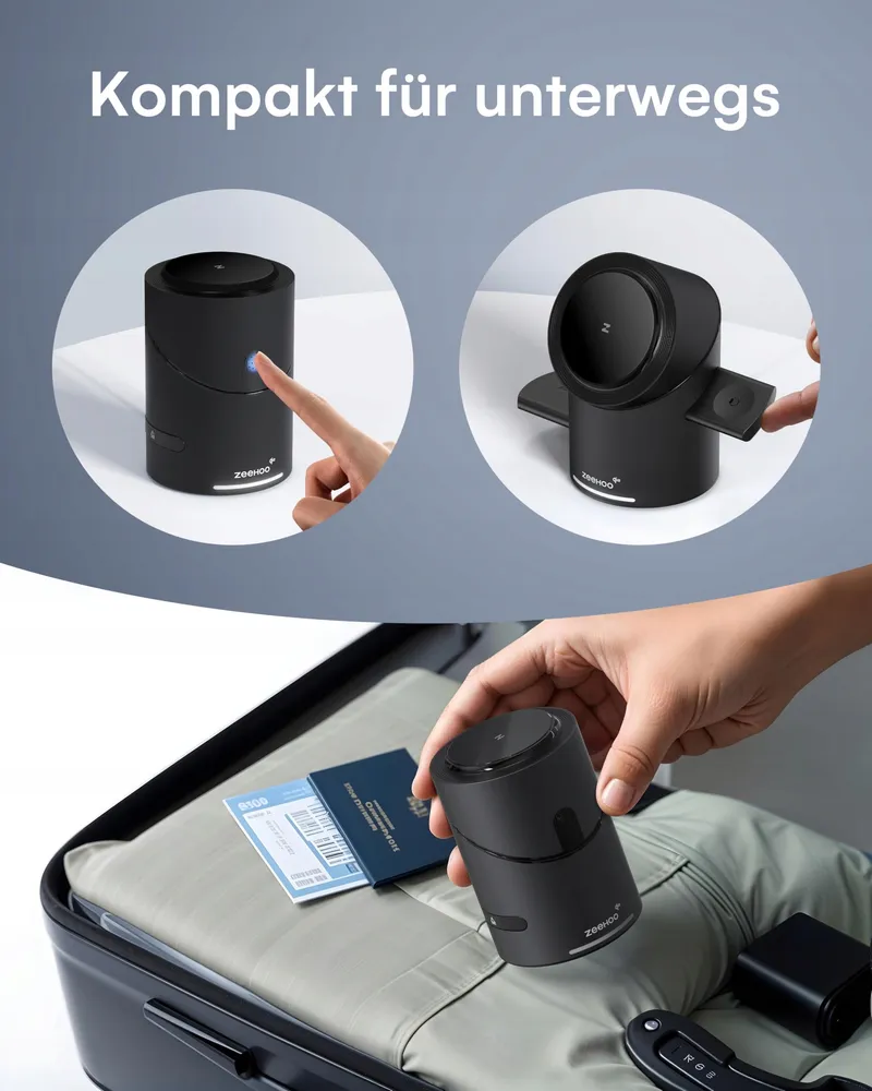 ZEEHOO Oplaadstation 3-in-1 Apple Watch iPhone AirPods 15W Qi2 — foto 4