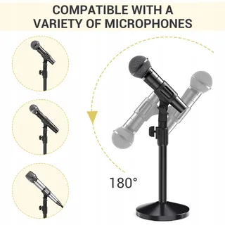 OHUHU Microfoonstandaard Verstelbaar Adapter 5/8 naar 3/8 — miniatuur 3