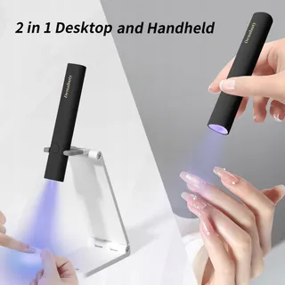DENABUTY Mini UV LED Nagellamp Draagbaar Zwart — miniatuur 3