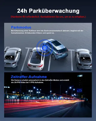 AVYLET Dashcam 4K 1080P Voor Achter WiFi GPS Nachtzicht 170° 150° — miniatuur 6