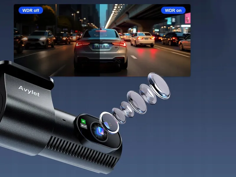 AVYLET Dashcam 4K 1080P Voor Achter WiFi GPS Nachtzicht 170° 150° — foto 11