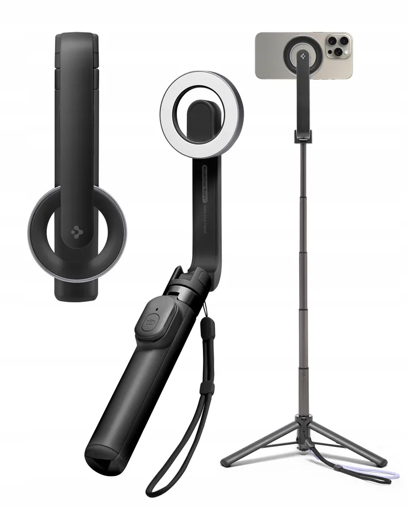 SPIGEN MagSafe Selfie Stick Statief Bluetooth iPhone 16 S24 Zwart — foto 1