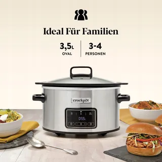 CROCKPOT Sizzle & Stew CSC111X Slowcooker 3,5L Inductie — miniatuur 3