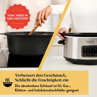 CROCKPOT Sizzle & Stew CSC111X Slowcooker 3,5L Inductie — miniatuur 2