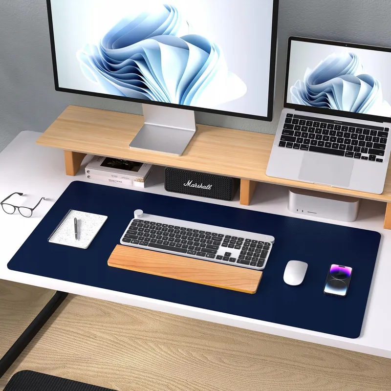 AOTHIA Multifunctionele Bureau-onderlegger Leer Antislip 91x43cm — foto 8