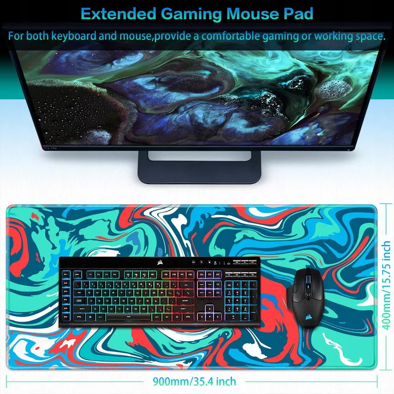ABETCABE Gaming Muismat XXL 900x400mm Waterdicht Antislip — foto 5
