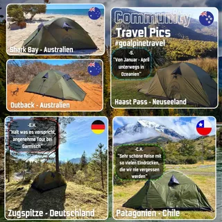 GOALPINE ESKAPADE II Tent 2 Personen Waterdicht 4000mm Licht — miniatuur 8