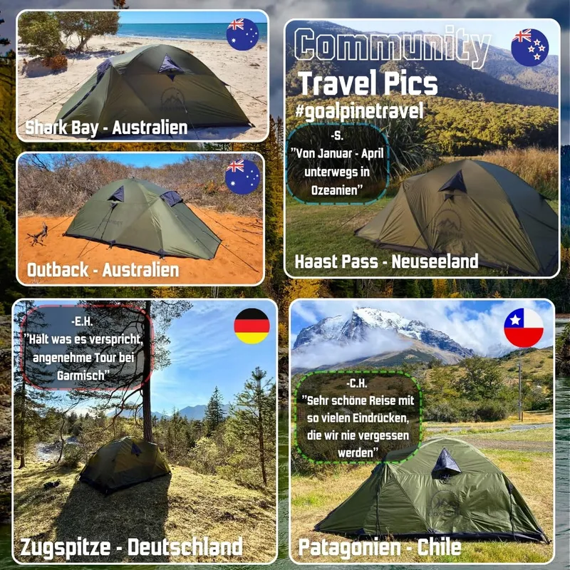 GOALPINE ESKAPADE II Tent 2 Personen Waterdicht 4000mm Licht — foto 8