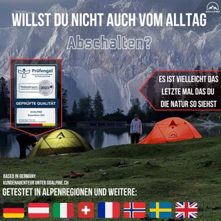 GOALPINE ESKAPADE II Tent 2 Personen Waterdicht 4000mm Licht — miniatuur 2