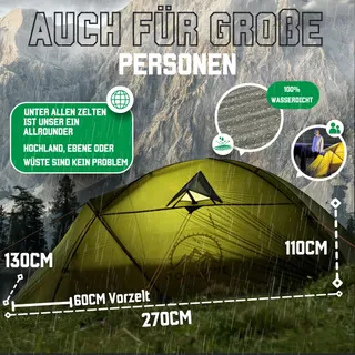GOALPINE ESKAPADE II Tent 2 Personen Waterdicht 4000mm Licht — miniatuur 3