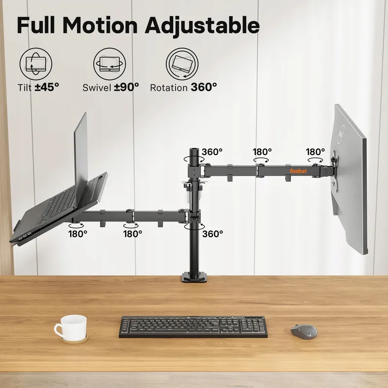 REDBAT Monitorhouder met Laptoplade 13-32 Inch VESA — foto 4