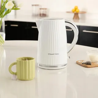RUSSELL HOBBS Eden 27360-70 Waterkoker 1,7L 2400W Wit RVS — miniatuur 2