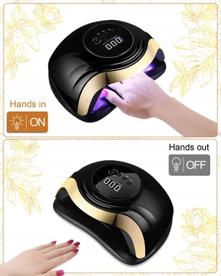AOKYOM UV LED Nagellamp 168W Professioneel Sensor LCD Timer — miniatuur 4