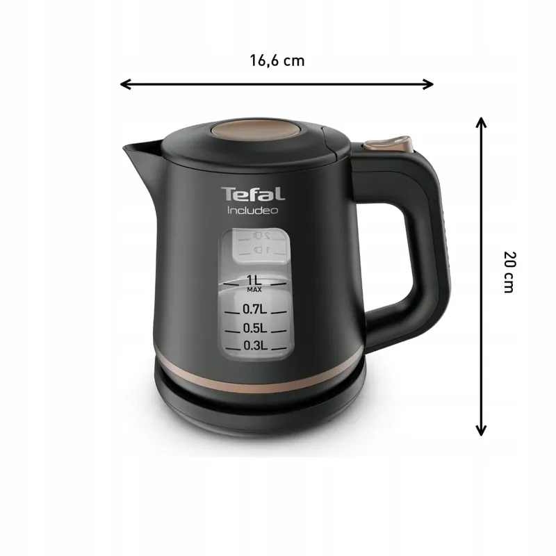 TEFAL Includeo KI5338 Waterkoker 1L Antislip Handvat 2400W — foto 7