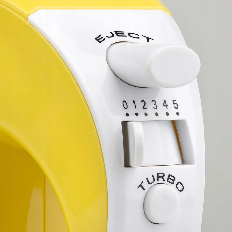 GIRMI Handmixer Elektrisch 170W Turbo 5 Snelheden Geel — foto 4