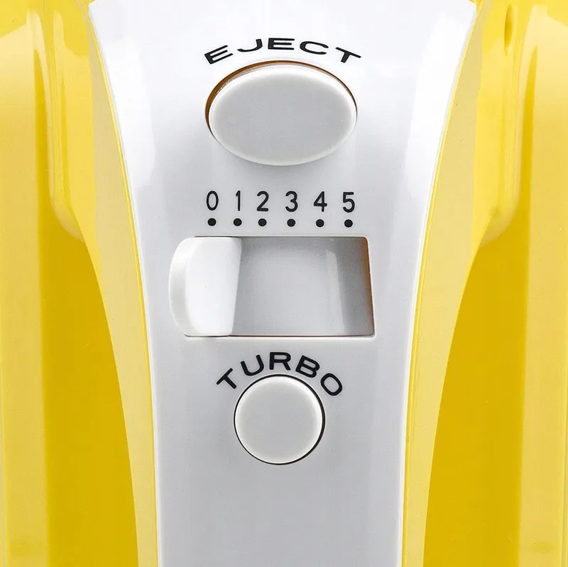 GIRMI Handmixer Elektrisch 170W Turbo 5 Snelheden Geel — foto 3
