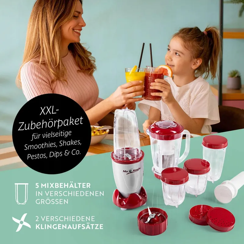 GOURMETMAXX Mr Magic Blender XXL Set Smoothie Cocktail Mixer — foto 3