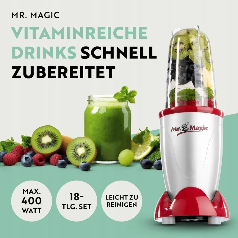 GOURMETMAXX Mr Magic Blender XXL Set Smoothie Cocktail Mixer — foto 2